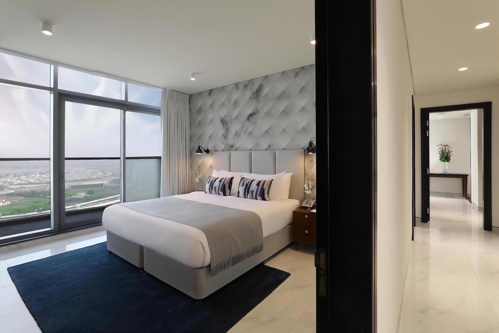 Aparthotel Millennium Atria Business Bay Dubai Exterior foto A bedroom at the hotel