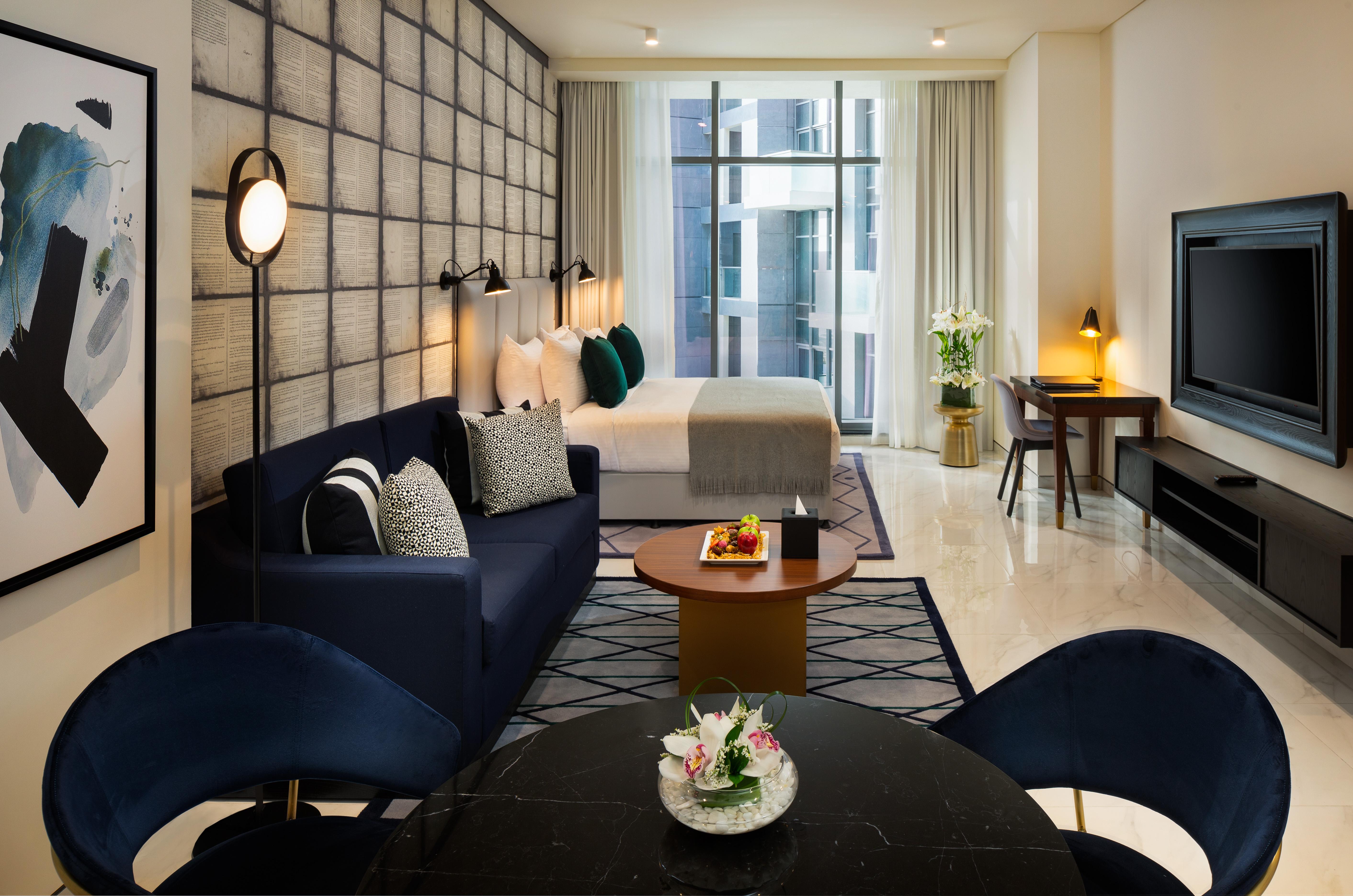 Aparthotel Millennium Atria Business Bay Dubai Exterior foto A suite at the hotel