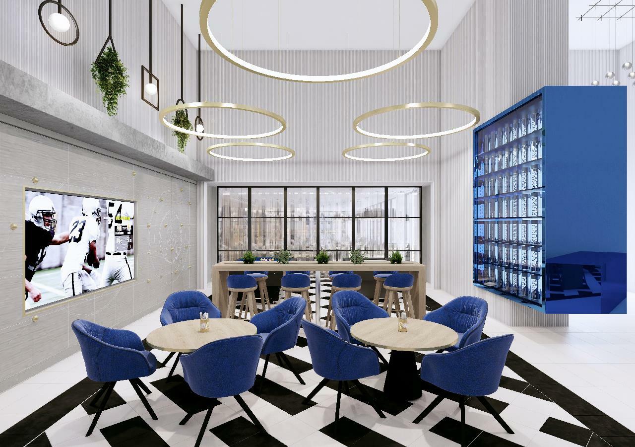 Aparthotel Millennium Atria Business Bay Dubai Exterior foto The interior of the new lounge